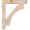 Ekena Millwork Westlake Arts and Crafts Smooth Bracket w/ Offset Brace, Douglas Fir, 5 1/2"W x 28"D x 32"H BKT0604X28X32WTL03SDF - alternate 2